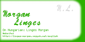 morgan linges business card
